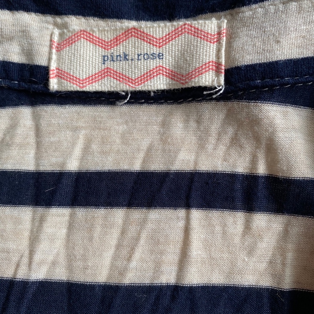 Striped button-down shirt